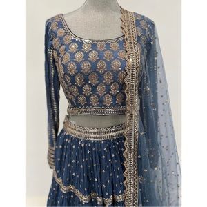 Gorgeous blue lengha/lehenga for sale!!